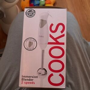 White Immersion Blender - 2-Speed Hand Blender